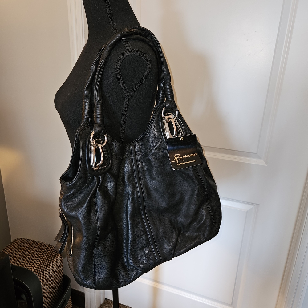 Black Leather Handbag